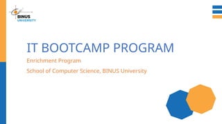 IT Bootcamp Overview SoCS from University.pptx