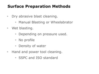introduction to blasting and painting in oil and gas | PPTX