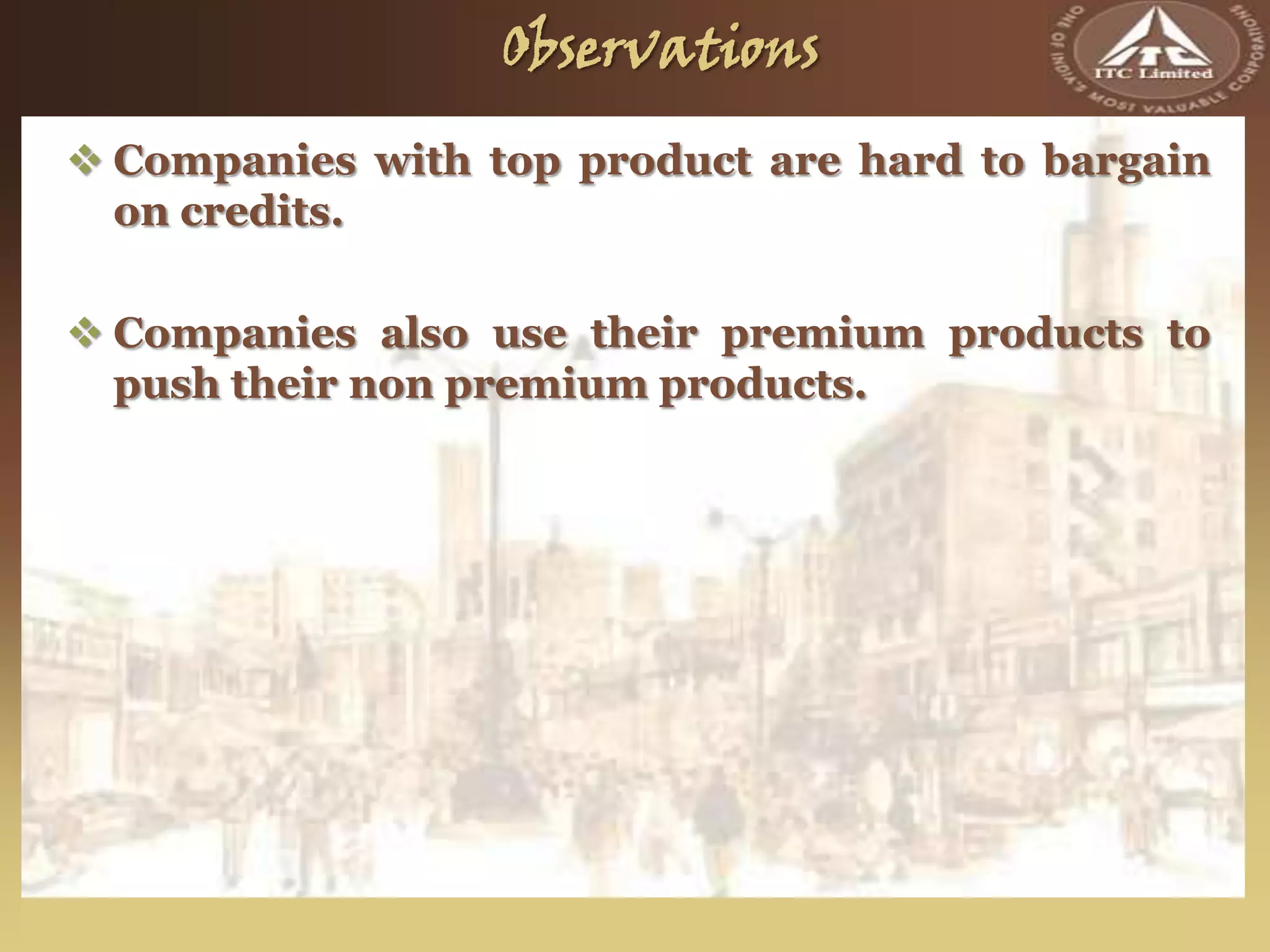ITC Sunfeast: Sales and Distribution