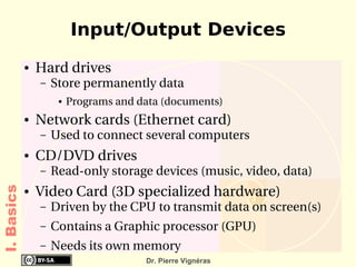 Outline (Important points) Basics Numeral basis 