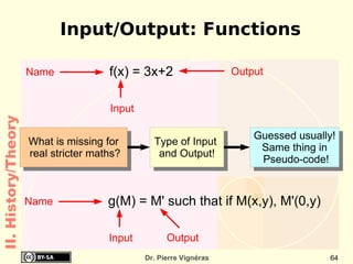 Needs its own memory I. Basics 
