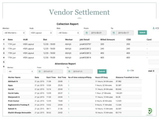 Vendor Settlement
 