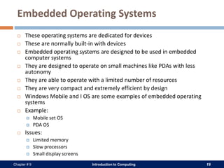 Embedded Autonomy Example Itc chapter # 9 | PPTX