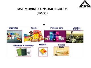 FAST MOVING CONSUMER GOODS
(FMCG)
 
