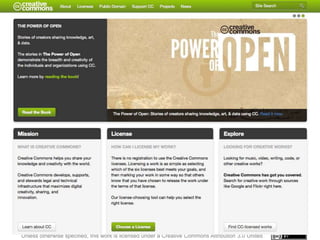 Creative Commons: Enabling
24
      OER




     Unless otherwise specified, this work is licensed under a Creative Common...