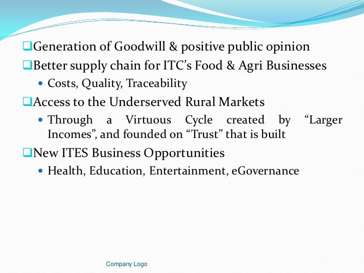 Collegecorporate social responsibility case study itc ltd