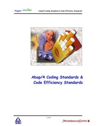 Itc abap coding standards & code efficiency standards | PDF