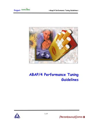 Itc abap performance tuning guidelines
