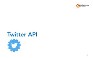 Twitter API
27
 