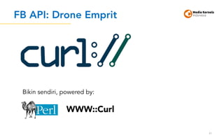 FB API: Drone Emprit
41
WWW::Curl
Bikin sendiri, powered by:
 