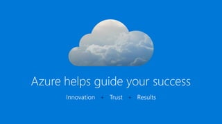 Innovation + Trust + Results
 