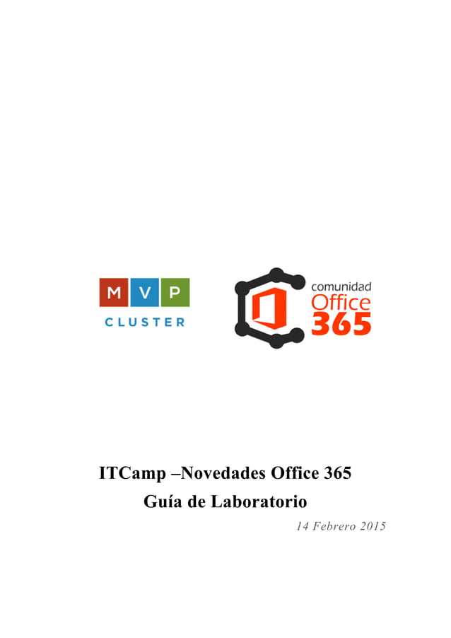 Laboratorio del IT Camp - Novedades de Office 365