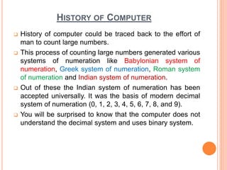 INTRODUCTION TO COMPUTING OR FUNDAMENTAL COMPUTING | PPTX