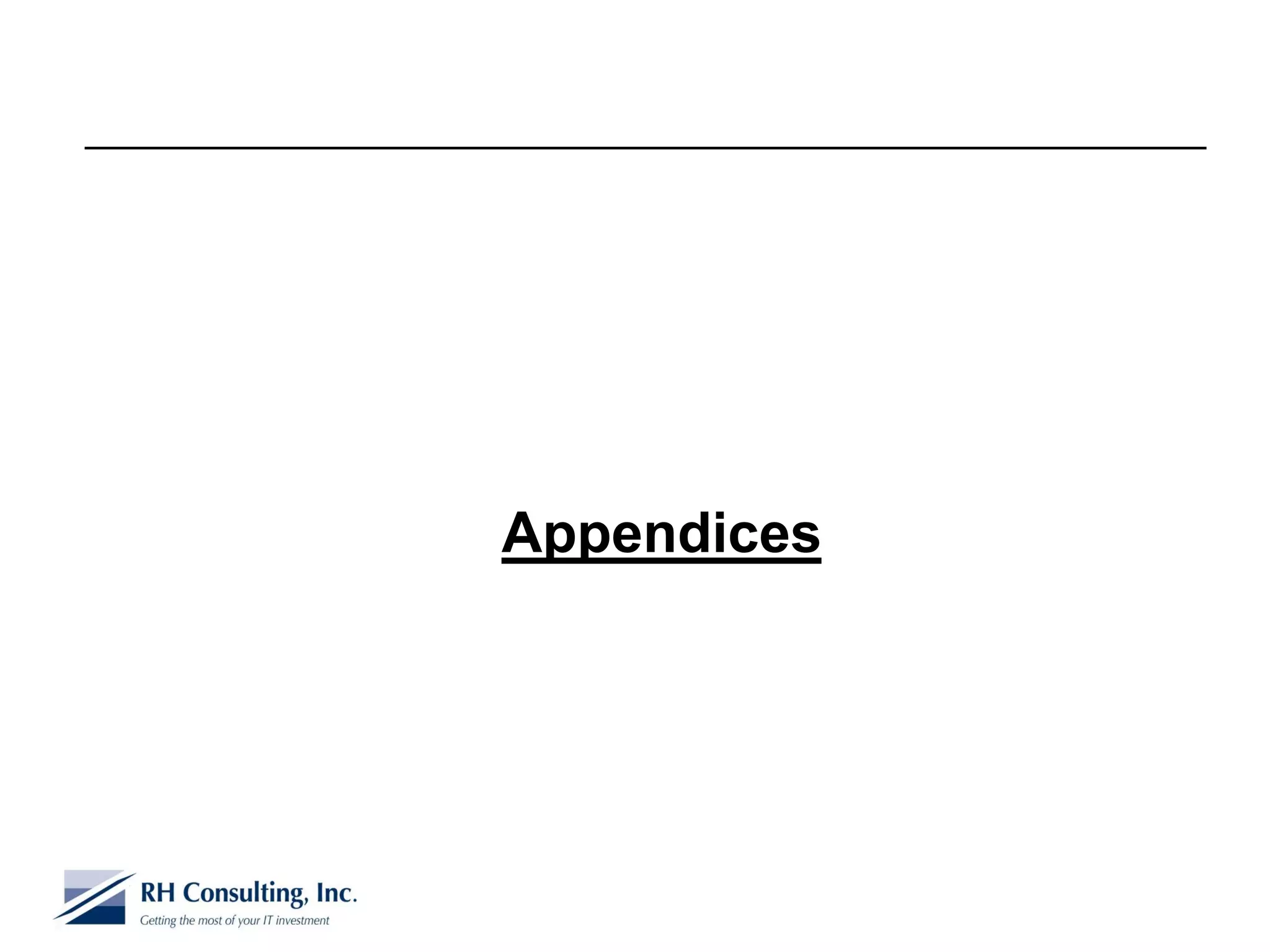 Appendices
 