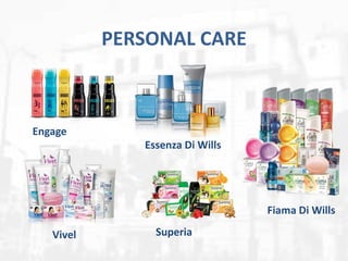 PERSONAL CARE

Engage
Essenza Di Wills

Fiama Di Wills
Vivel

Superia

 