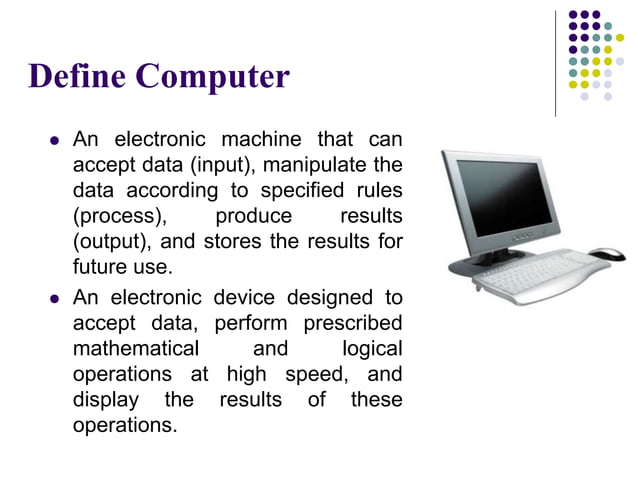 Itc lec 1 introduction to computer applications | PPT