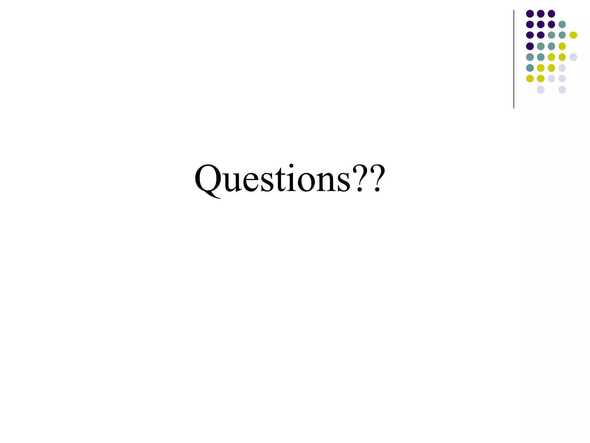 Questions??
 