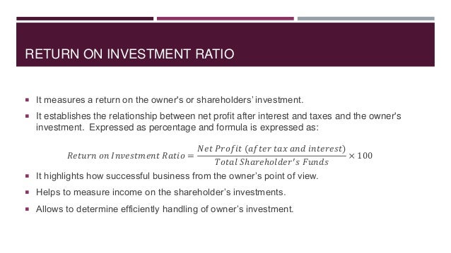 Ratio analysis case study example picture
