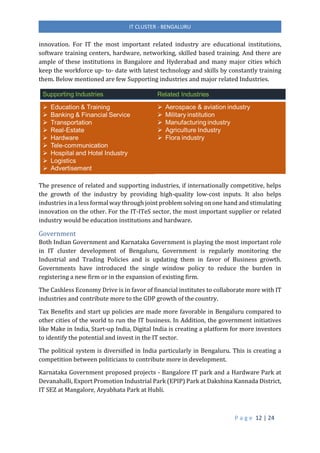 It cluster of bengaluru india | PDF