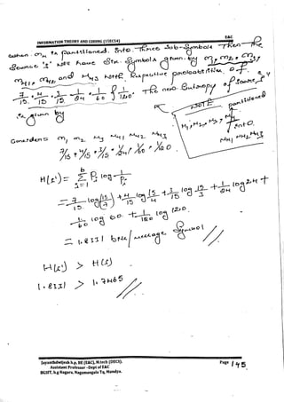 VTU E&C,TCE CBCS[NEW] 5th Sem Information Theory and Coding Module-1 notes(15&17scheme).