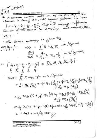 VTU E&C,TCE CBCS[NEW] 5th Sem Information Theory and Coding Module-1 notes(15&17scheme).