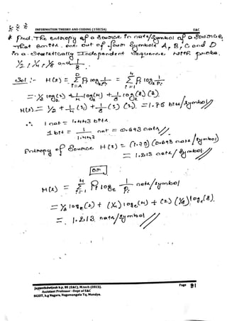VTU E&C,TCE CBCS[NEW] 5th Sem Information Theory and Coding Module-1 notes(15&17scheme).