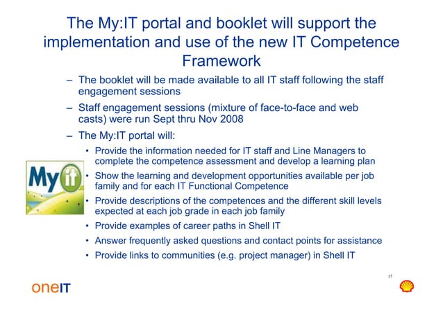 IT Competence Framework In Shell SFIA | PDF | IT and Internet Support ...