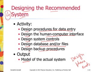 Kendall & Kendall Copyright © 2014 Pearson Education, Inc. Publishing as Prentice Hall 1-24
Case Tools
• CASE tools are productivity tools for
systems analysts that have been
created explicitly to improve their
routine work through the use of
automated support
 