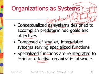 Kendall & Kendall Copyright © 2014 Pearson Education, Inc. Publishing as Prentice Hall 2-27
Some components of use case diagrams showing actors,
use cases, and relationships for a student enrollment
example (Figure 2.14)
 