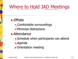 Kendall & Kendall Copyright © 2014 Pearson Education, Inc. Publishing as Prentice Hall 7-38
Summary
• Data flow diagrams
• Structured analysis and design tools that
allow the analyst to comprehend the system
and subsystems visually as a set of
interrelated data flows
• DFD symbols
• Rounded rectangle
• Double square
• An arrow
• Open-ended rectangle
 