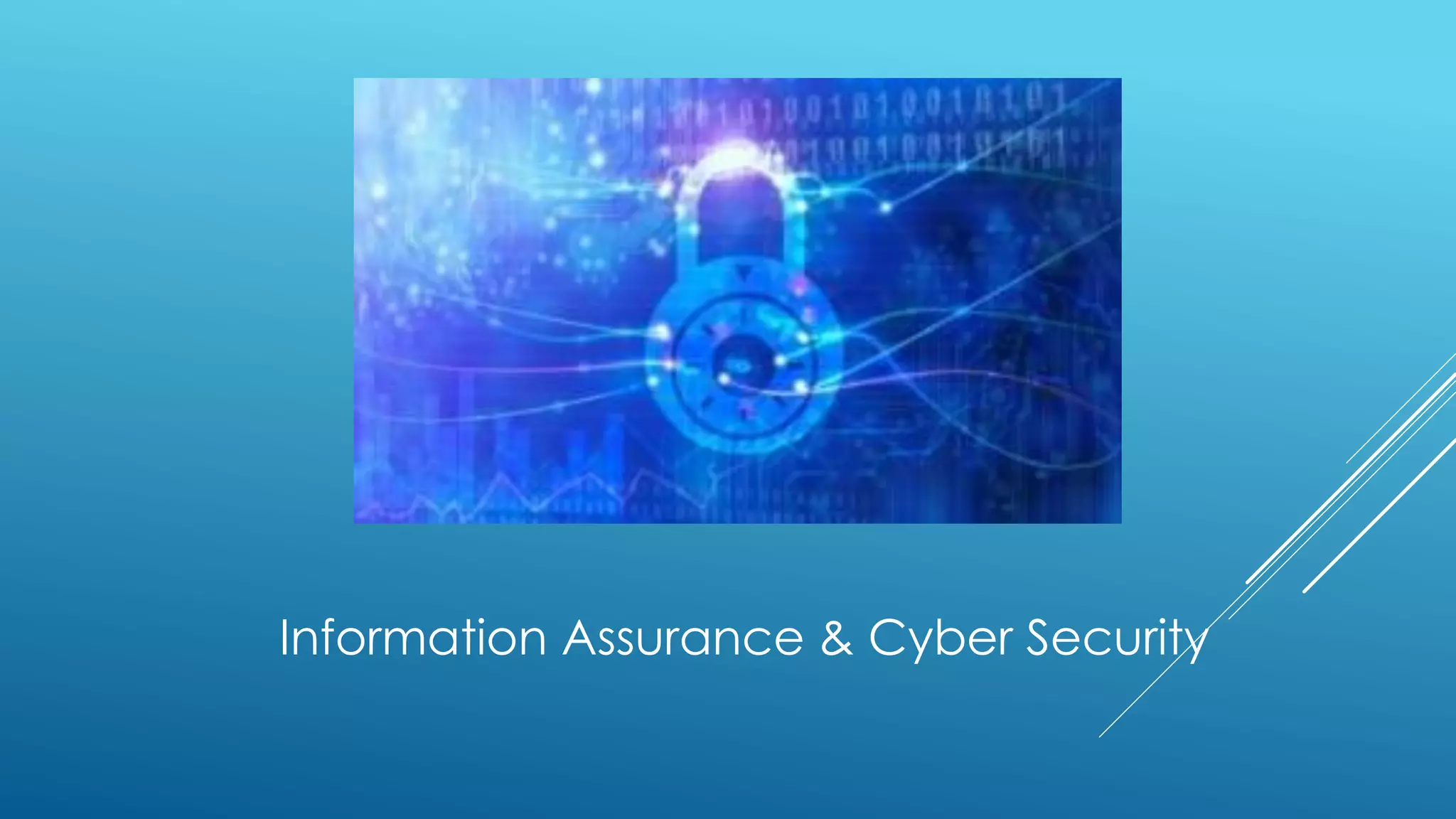 Information Assurance & Cyber Security
 