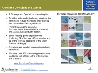 IT Cost Reduction Overview