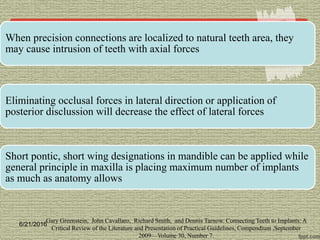 Tooth Connection Engineering Implant tooth connection | PPTX