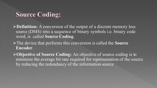 source code vs executable code: definition,... Information theory & coding PPT Full Syllabus.pptx