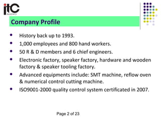 Itc presentation 2013 | PPT