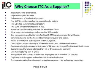 Itc presentation 2013 | PPT