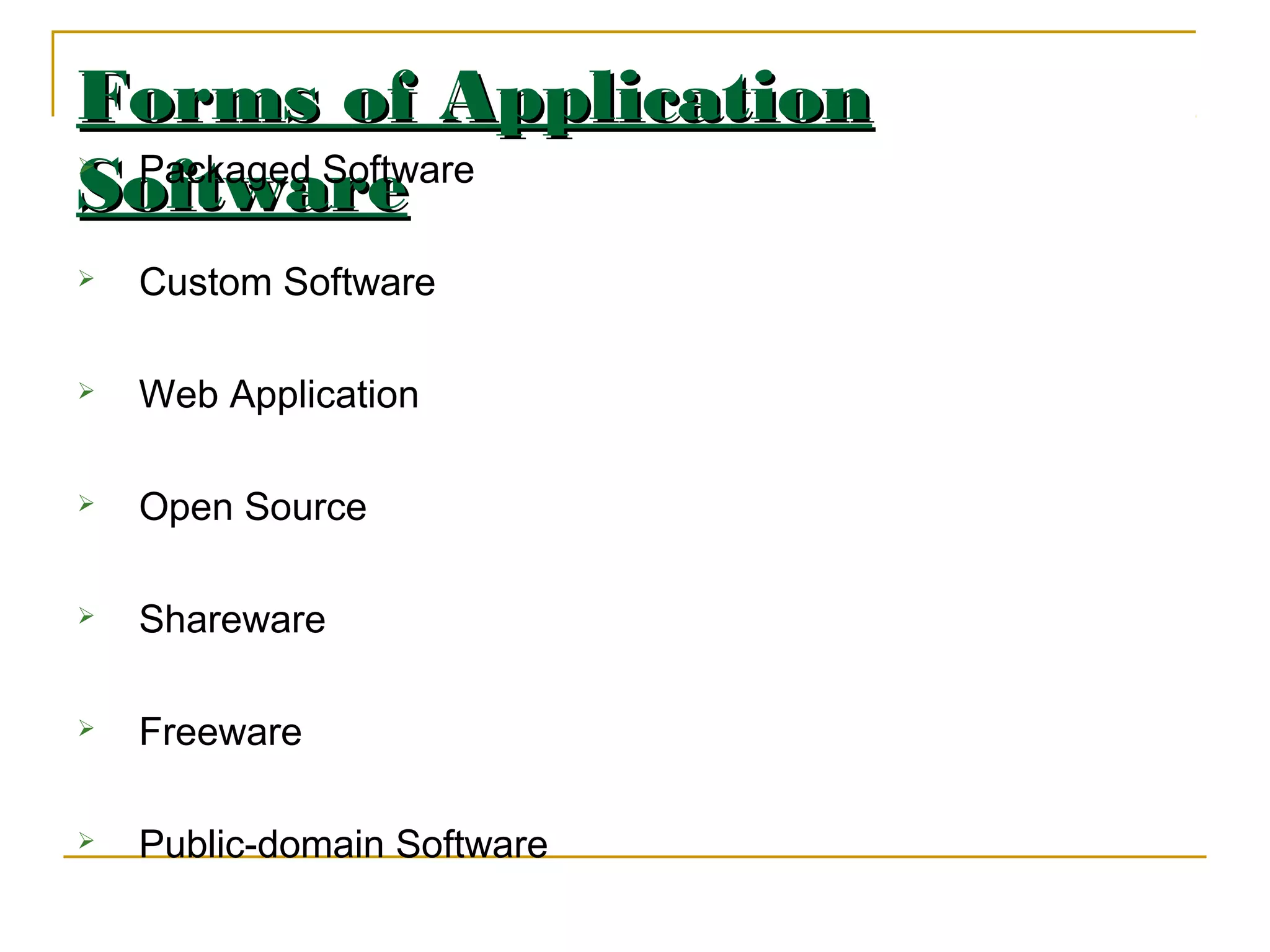 computer software | PPT