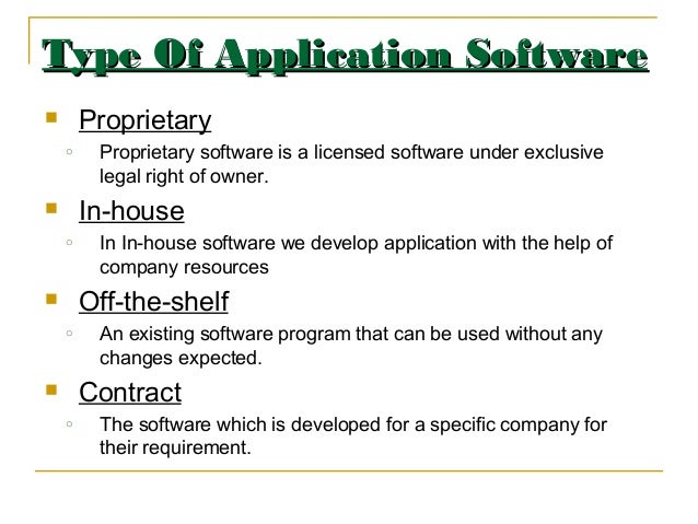 computer software 