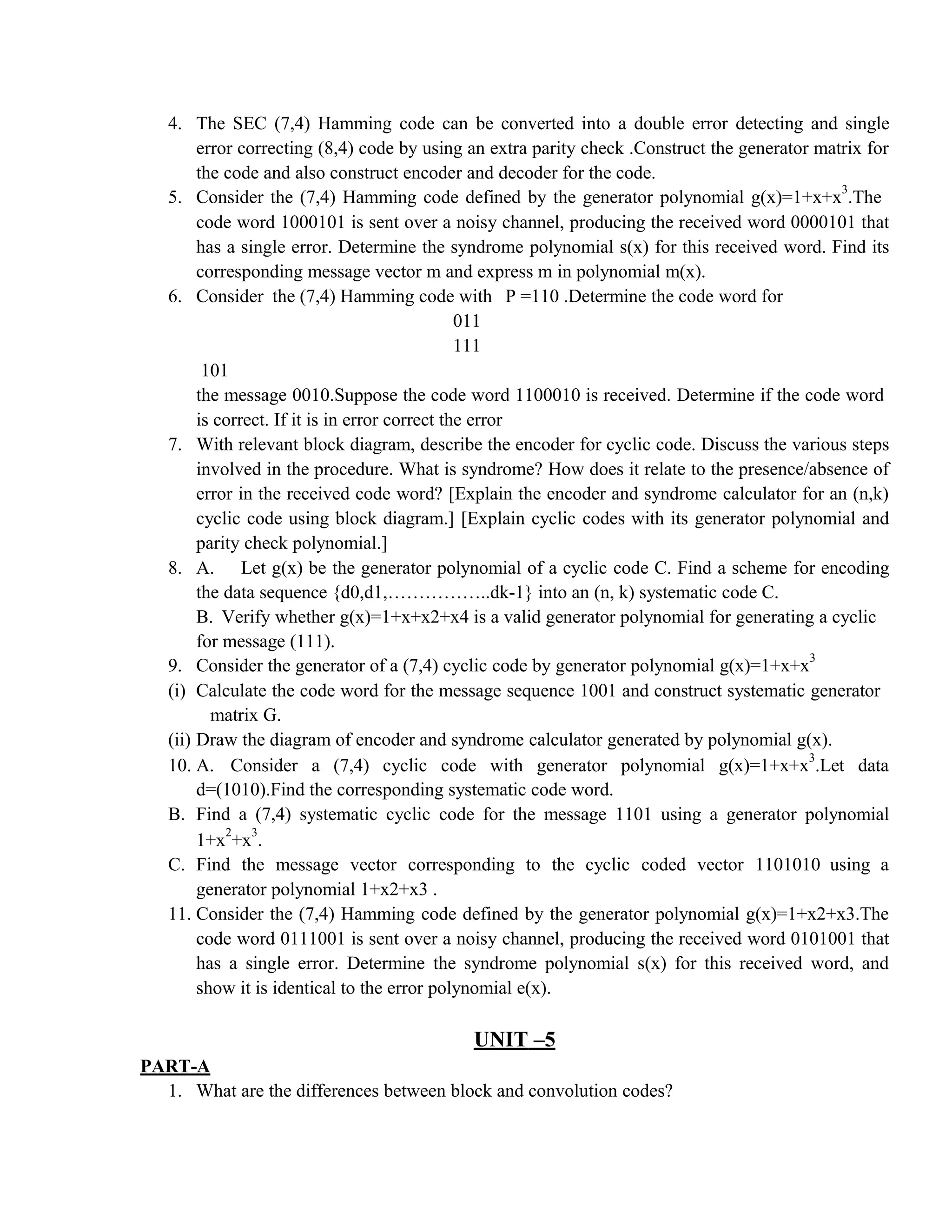 Information Theory and Coding Question Bank | PDF