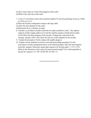 Information Theory and Coding Question Bank | DOC