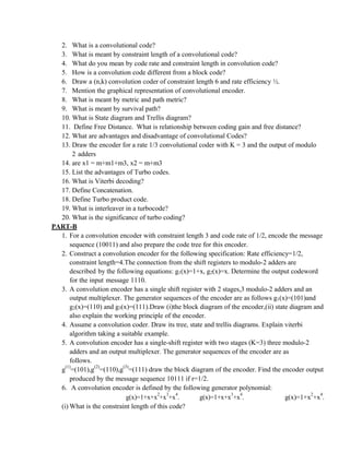 Information Theory and Coding Question Bank | PDF image.