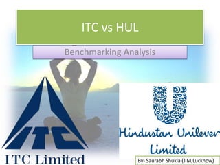 ITC vs HUL
Benchmarking Analysis
By- Saurabh Shukla (JIM,Lucknow)
 