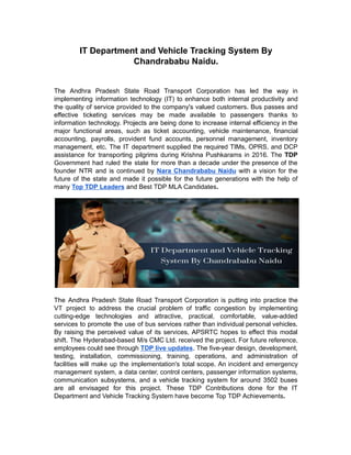 IT Department and Vehicle Tracking System By Chandrababu Naidu..pdf