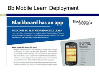Bb Mobile Learn Deployment
83
 