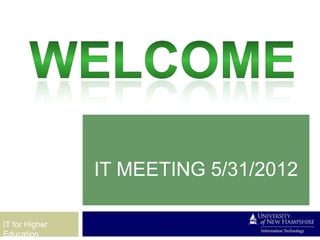 It department meeting presentation slides | PPT