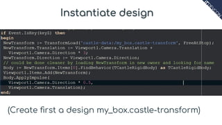 Creating 3D games and applications using Castle Game Engine | PDF