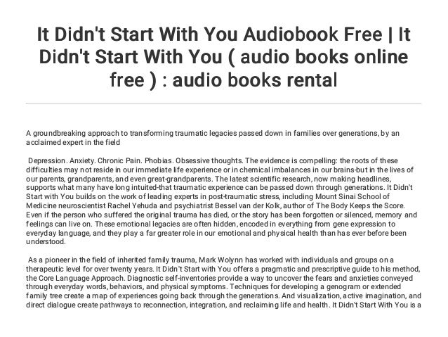 it didnt start with you book it didnt start with you book