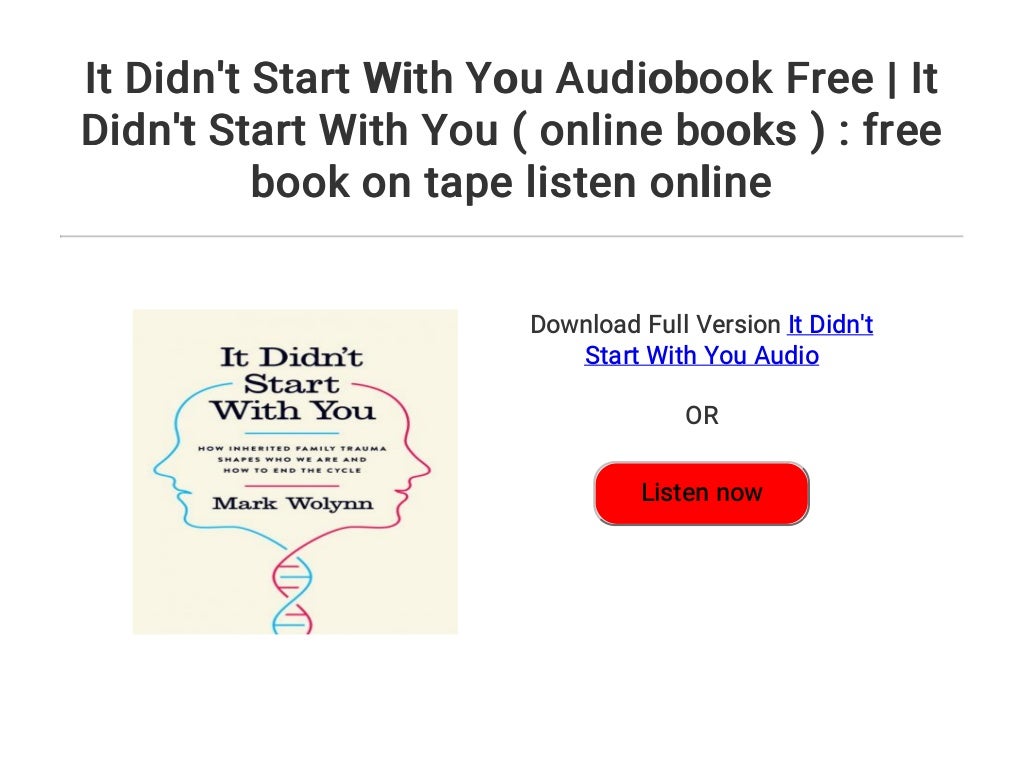 it didnt start with you book it didnt start with you book