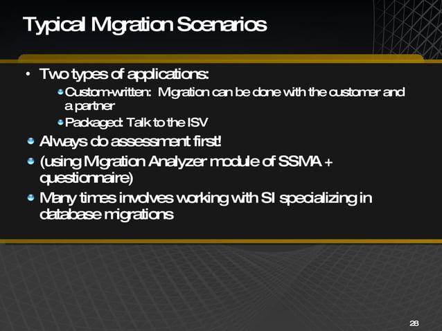 Microsoft SQL Server - SQL Server Migrations Presentation | PPT