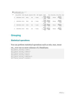 Detailed Report on Basics Of Pandas of Python | PDF